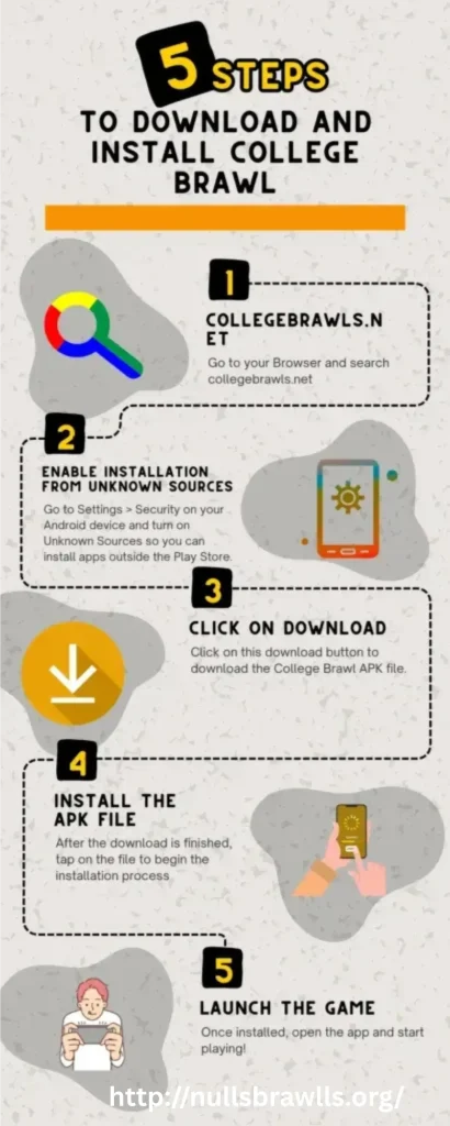 Download College Brawl Game APK Latest V1.4.1 For Android 2026 5 How to Download and Install College Brawl APK